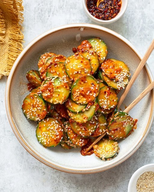 Chili crunch cucumber salad copy