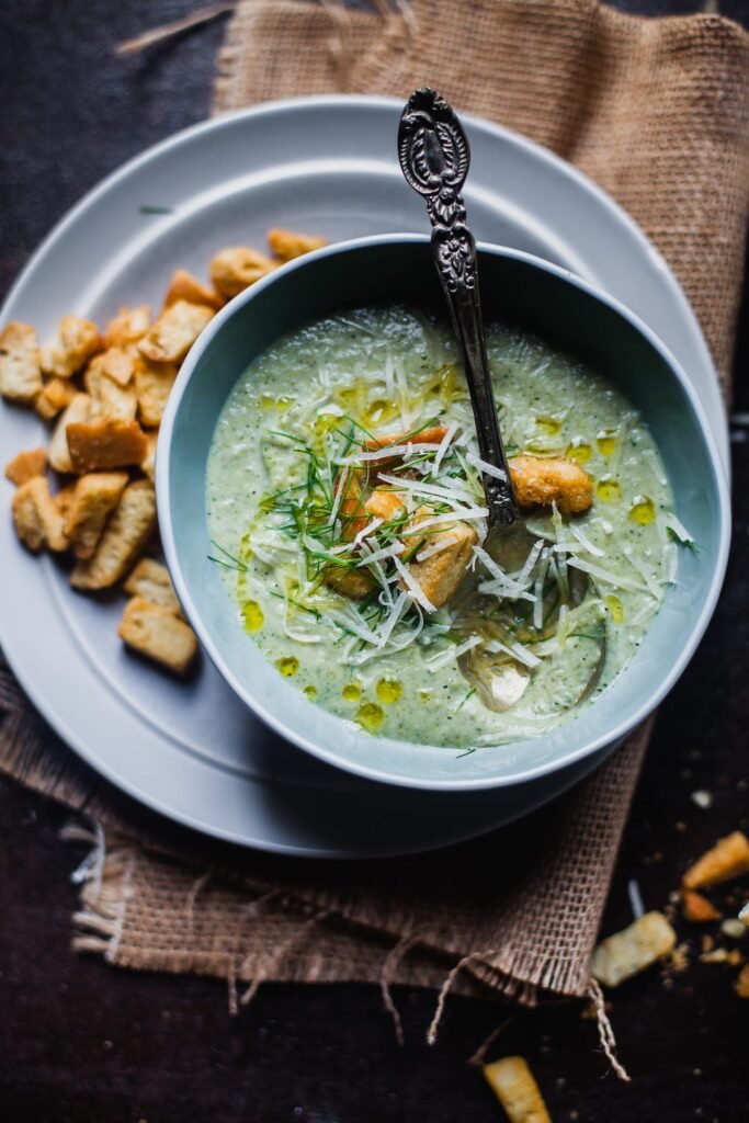 Roasted broccoli fennel soup 04