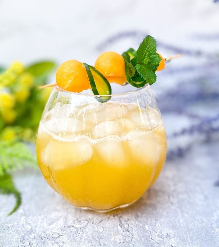 Cucumber cantaloupe agua fresca recipe melon water 1