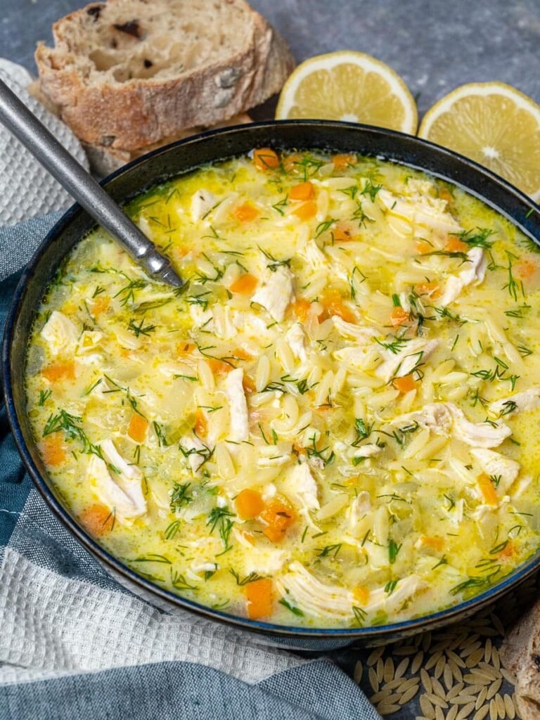 Avgolemono Greek Lemon Chicken Soup